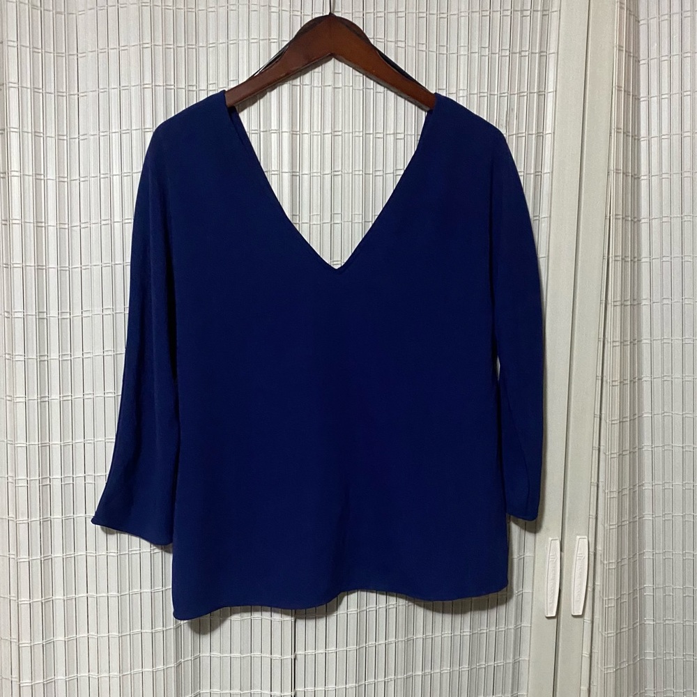 Zara Basic Vneck Blouse - image 2